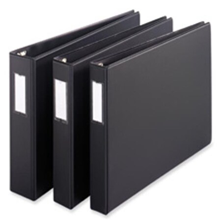 Cardinal Brands, Inc Cardinal Brands- Inc CRD12112 Slant-D Reference Binder- 3-Ring- 1in. Capacity- 11in.x17in.- BK CRD12112